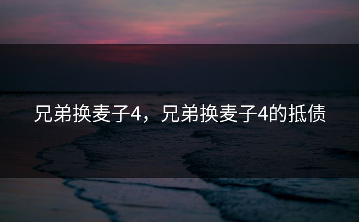 兄弟换麦子4，兄弟换麦子4的抵债