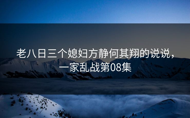 老八日三个媳妇方静何其翔的说说，一家乱战第08集  第1张